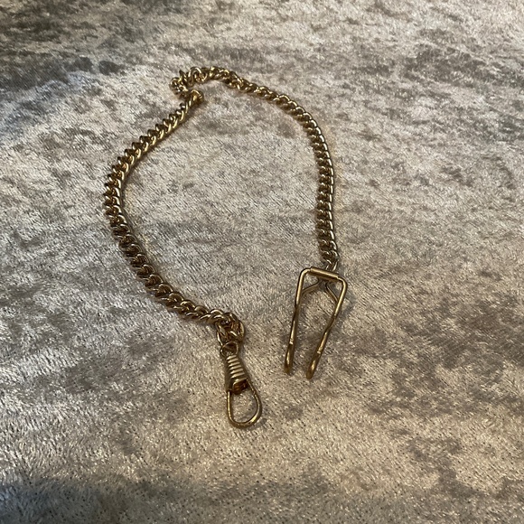 Vintage Gold Tone Pocket Watch / Wallet Safety Chain - Picture 1 of 2